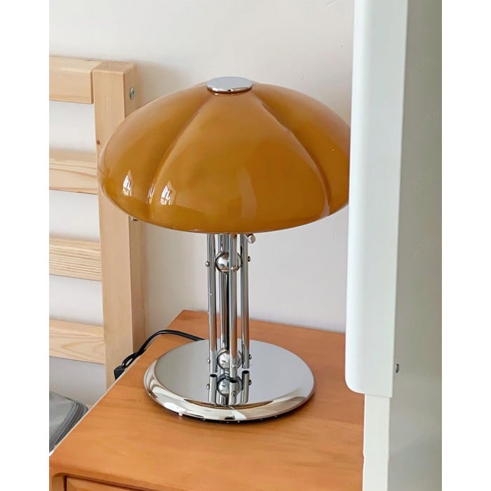 ヴィンテージ バウハウス マッシュルーム ガラス テーブルランプ | 1＋1無料